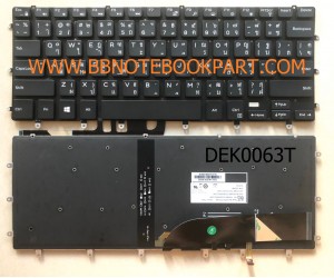 Dell Keyboard คีย์บอร์ด  XPS 15 9550 9560  Precision 5510   มีไฟ Back light ภาษาไทย อังกฤษ